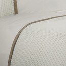Dommelin Dommelin Housse de couette Bari Percal 200TC Ecru-Kaki 200x200/220 cm