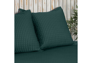 Housse de Coussin Dommelin Chicago Satin 300TC Vert Antique 40x40 cm