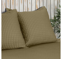 Housse de coussin décorative Dommelin Chicago Satin 300TC Bronze 40x40 cm