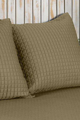 Housse de coussin décorative Dommelin Chicago Satin 300TC Bronze 60x70 cm