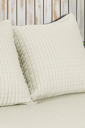 Housse de coussin décorative Dommelin Chicago Satin 300TC Écru 40x40 cm