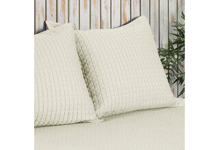 Housse de coussin décorative Dommelin Chicago Satin 300TC Écru 40x40 cm