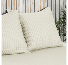 Housse de coussin décorative Dommelin Chicago Satin 300TC Écru 60x70 cm