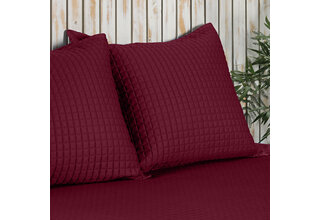 Housse de Coussin Décorative Dommelin Chicago Satin 300TC Rosso 40x40 cm