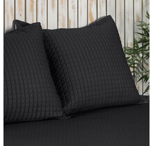 Housse de Coussin Décorative Dommelin Chicago Satin 300TC Anthracite 40x40 cm