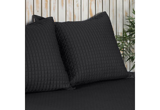 Housse de Coussin Décorative Dommelin Chicago Satin 300TC Anthracite 40x40 cm