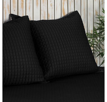 Dommelin Sierkussenhoes Chicago Satijn 300TC Zwart 40x40 cm