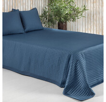 Dommelin Sprei Chicago Satijn 300TC Nachtblauw 180x260 cm