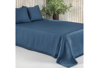 Dommelin Drap Chicago Satin 300TC Bleu Nuit 50x260 cm