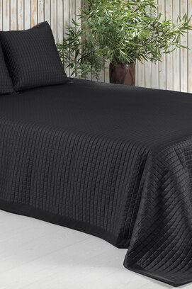 Dommelin Drap Chicago Satin 300TC Charbon 260x280 cm