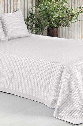Dommelin Drap Chicago Satin 300TC Blanc 50x260 cm