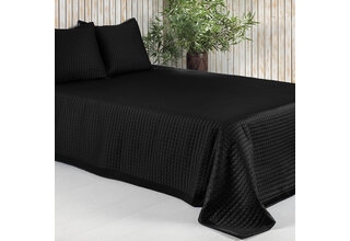 Dommelin Sprei Chicago Satijn 300TC Zwart 260x280 cm