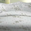 Dommelin Taie d'oreiller à volant Dommelin Flora Percale 200TC Bleu 60x70 cm