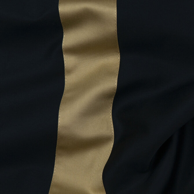 Dommelin Housse de couette Listra Satin 300TC Noir-Bronze 200x200/220 cm