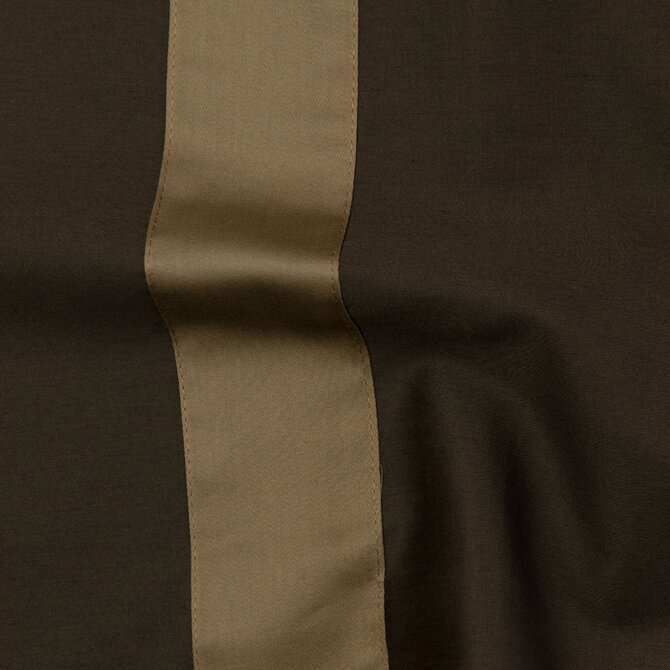 Dommelin Dekbedovertrek Listra Satijn 300TC Bruin-Cappuccino 200x200/220 cm