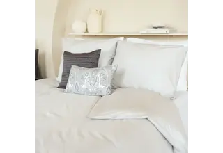 Dommelin Housse de couette Liva Percale 200tc Argent 200x200/220