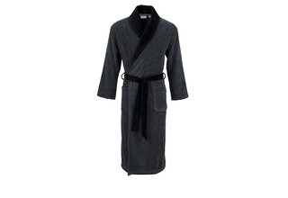 Carl Ross Heren Badjas Sjaalkraag 612200 Deep Black/Basalt 48/50