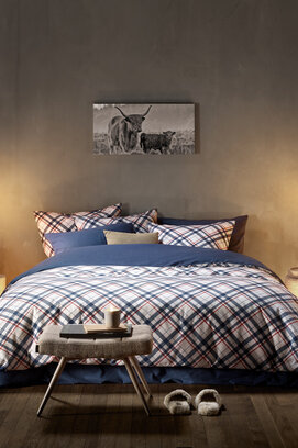 De Witte Lietaer Tartan Blue Indigo 140X200/220