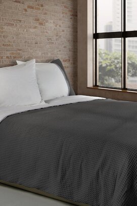 Dommelin  Housse de couette Bari Percale 200TC Charbon-Gris éléphant 240x200/220 cm