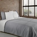 Dommelin Dommelin Housse de couette Bari Percale 200TC Gris souris-Gris ardoise 140x200/220 cm