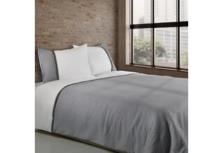 Dommelin  Housse de couette Bari Percale 200TC gris souris-gris ardoise 140x200/220 cm