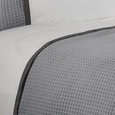 Dommelin Dommelin Housse de couette Bari Percale 200TC Gris souris-Gris ardoise 140x200/220 cm