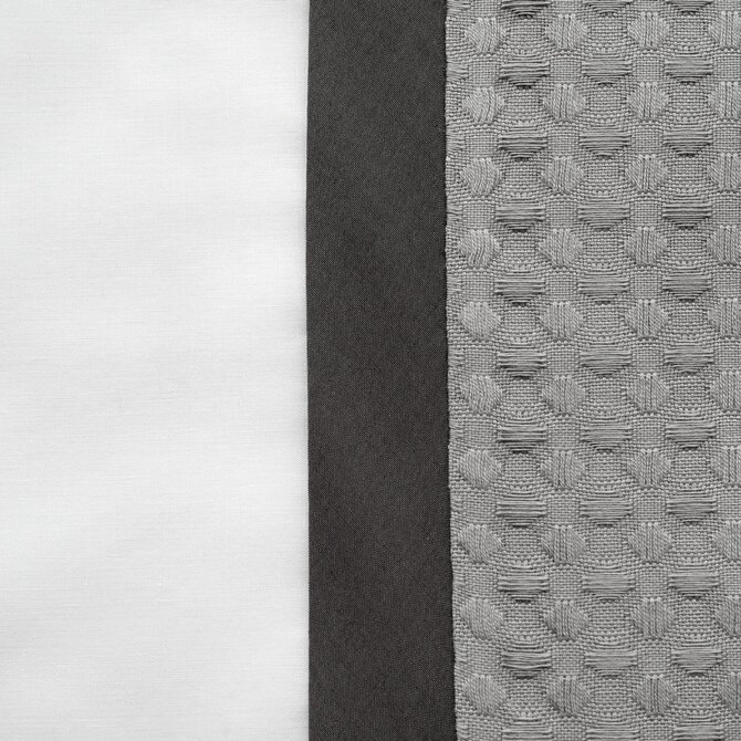 Dommelin Housse de couette Bari Percale 200TC Gris souris-Gris ardoise 140x200/220 cm