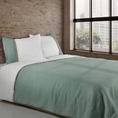 Dommelin Dommelin Housse de couette Bari Percal 200TC Spruce-Green-Mouse Grey 140x200/220 cm