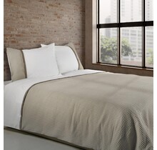 Dommelin  Housse de couette Bari Percale 200TC Kaki-Noix de muscade 260x200/220 cm