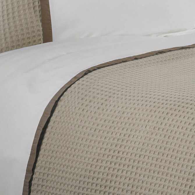 Dommelin  Housse de couette Bari Percale 200TC Kaki-Noix de muscade 260x200/220 cm