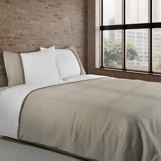 Dommelin Housse de couette Bari Percal 200TC Kaki-Nutmeg 240x200/220cm