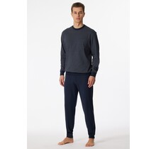 Schiesser Pyjama Long  159620 darkblue 60/4XL