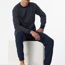 Schiesser Schiesser Pyjama Long 159620 bleu foncé 60/4XL