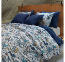 Dommelin Dekbedovertrek Azul Satijn 400TC Multi 140x200/220 cm