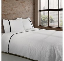 Dommelin  Housse de couette Bari Percale 200TC Blanc-Noir 260x200/220 cm
