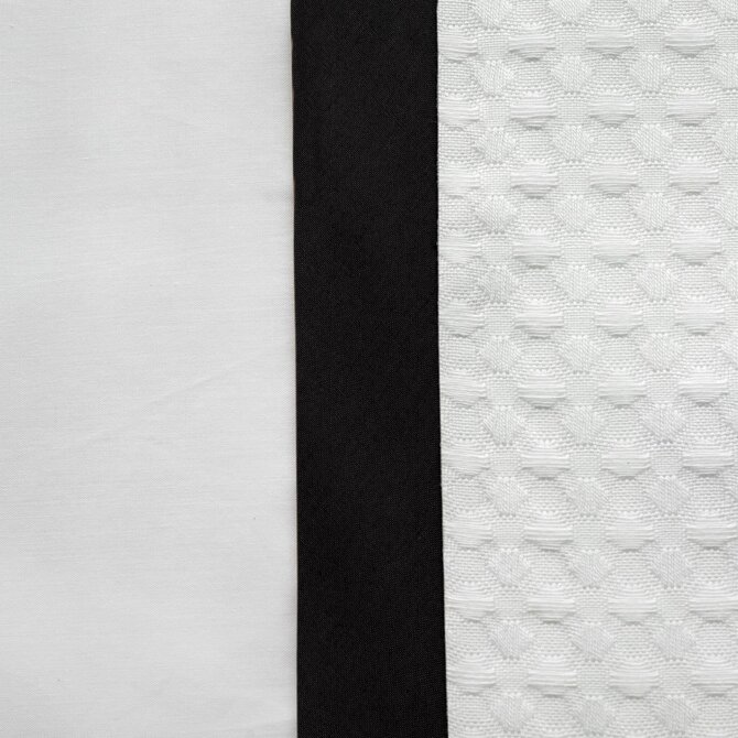 Dommelin  Housse de couette Bari Percale 200TC Blanc-Noir 260x200/220 cm