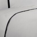Dommelin Dommelin Housse de couette Bari Percale 200TC Blanc-Noir 140x200/220 cm
