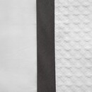 Dommelin Dommelin  Housse de couette Bari Percale 200TC Blanc-Gris ardoise 140x200/220 cm