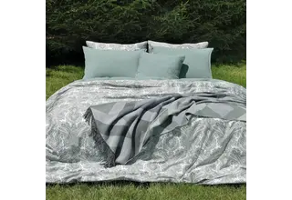 Taie d'oreiller Dommelin Pordoi Satin 400TC Vert sapin 60 x 70 cm