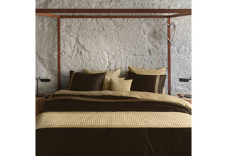 Dommelin Dekbedovertrek Listra Satijn 300TC Bruin-Cappuccino 260x200/220 cm