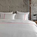Dommelin Dommelin Housse de couette Listra Satin 300TC Blanc-rose clair 140x200/220 cm