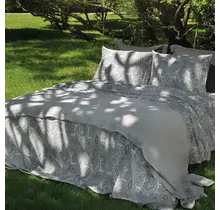 Housse de couette Dommelin Pordoi Satin 400TC Gris Éléphant 240x200/220 cm