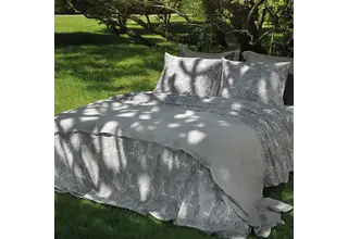 Housse de Couette Dommelin Pordoi Satin 400TC Gris Éléphant 140x200/220 cm