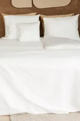 Housse de couette Dommelin Liva Percale 200TC Écru 140x200/220