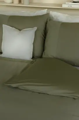 Dommelin Housse de couette Liva Percale 200tc Olive 260x200/220