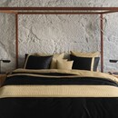 Dommelin Housse de Couette Dommelin Listra Satin 300tc Noir-Bronze 140x200/220