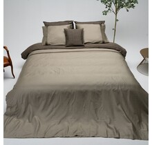 Dommelin Housse de couette Listra Satin 300tc Vert olive-Argile 260x200/220