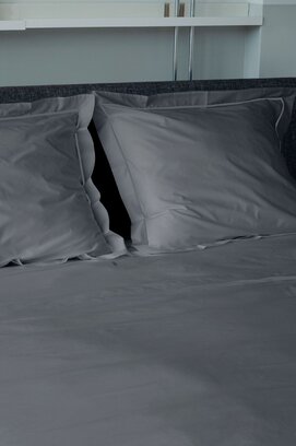 Dommelin Housse de couette Cortina Percale 200TC Gris éléphant-Gris éléphant 240x200/220 cm