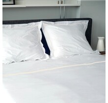 Dommelin Housse de couette Cortina Percale 200TC Blanc-Écru 240x200/220 cm