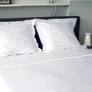 Dommelin Dommelin Housse de couette Cortina Percale 200TC Blanc-Blanc 140x200/220 cm
